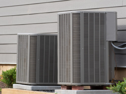 Air conditioning units outside a Palm Springs home