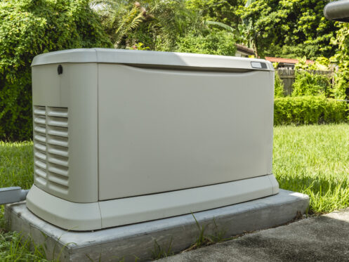 A whole-home generator in Palm Springs