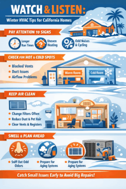 Winter Maintenance Tips for Your HVAC System in California.