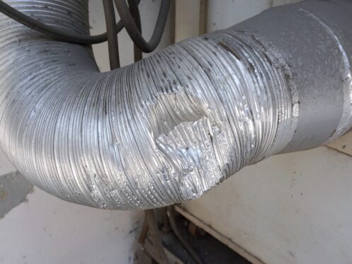 Damaged air duct